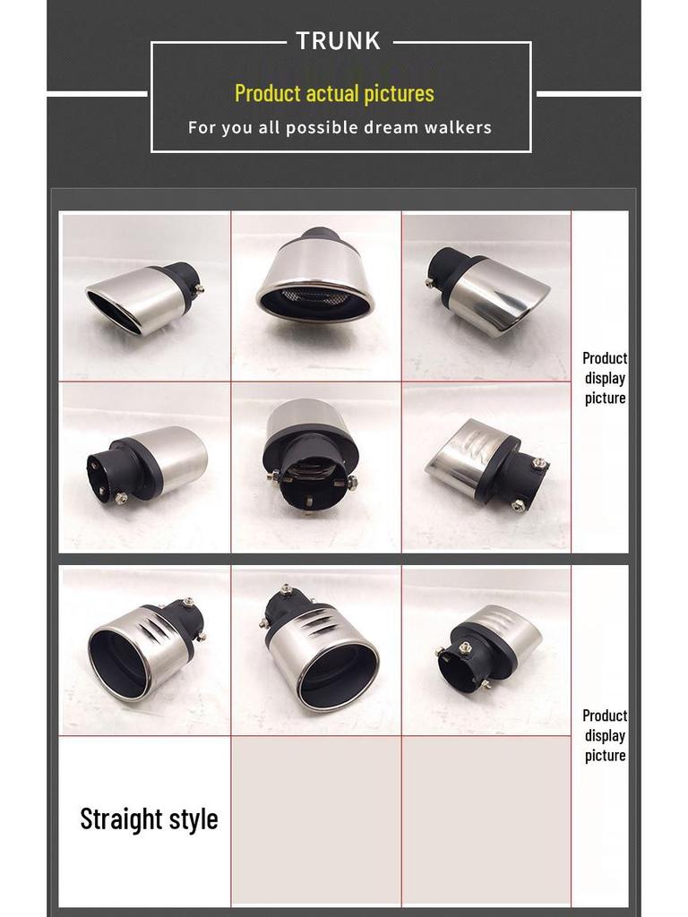 Exhaust Tailpipe for Levin, Peugeot 2008, Corolla