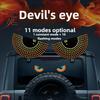Светодиодные автомобильные фары Devil's Eye с питанием от USB, 11 режимов, классный дисплей для выражения эмоций автомобиля