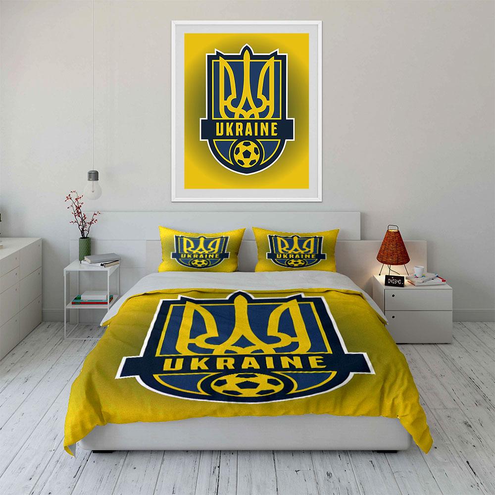 Ukraine Flag Bedding Set Bedding Duvet Cover Set Duvet Cover Pillowcases (1 * Duvet Cover 2 * Pillowcases, without duvet insert)