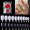 Nail Art Pieces Round Head Fake Nail Pieces Natural Color Painted Nail 500 Pieces Bag
