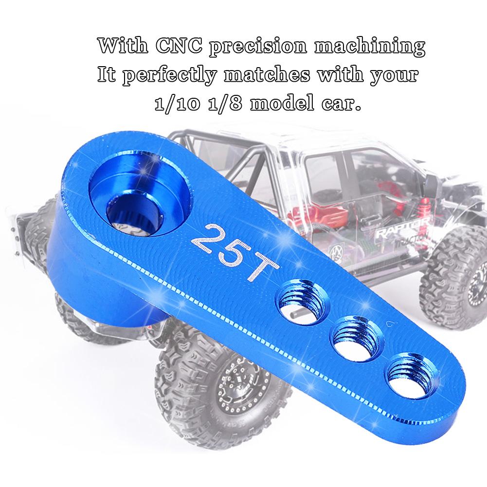 Алюминиевый сплав 25T Рычаг рулевого сервопривода Подходит для RC 1:8:10 Модель автомобиля (синий ( 86НБ))
