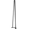 Hairpin Table Legs 30 inch Black Set of 4 Desk Legs Each 220lbs Capacity Hairpin Desk Legs 3 Rods for Bench Desk Dining End Table Chairs Carbon Steel