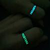Luminous Ring For Couple Glowing In The Dark Adjustable  Ring Jewelry