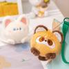 Panda Animal Doll Pendant Butter Bear Puppy Plush Keyring Animal Plush Toy Keychain  Bag Pendant