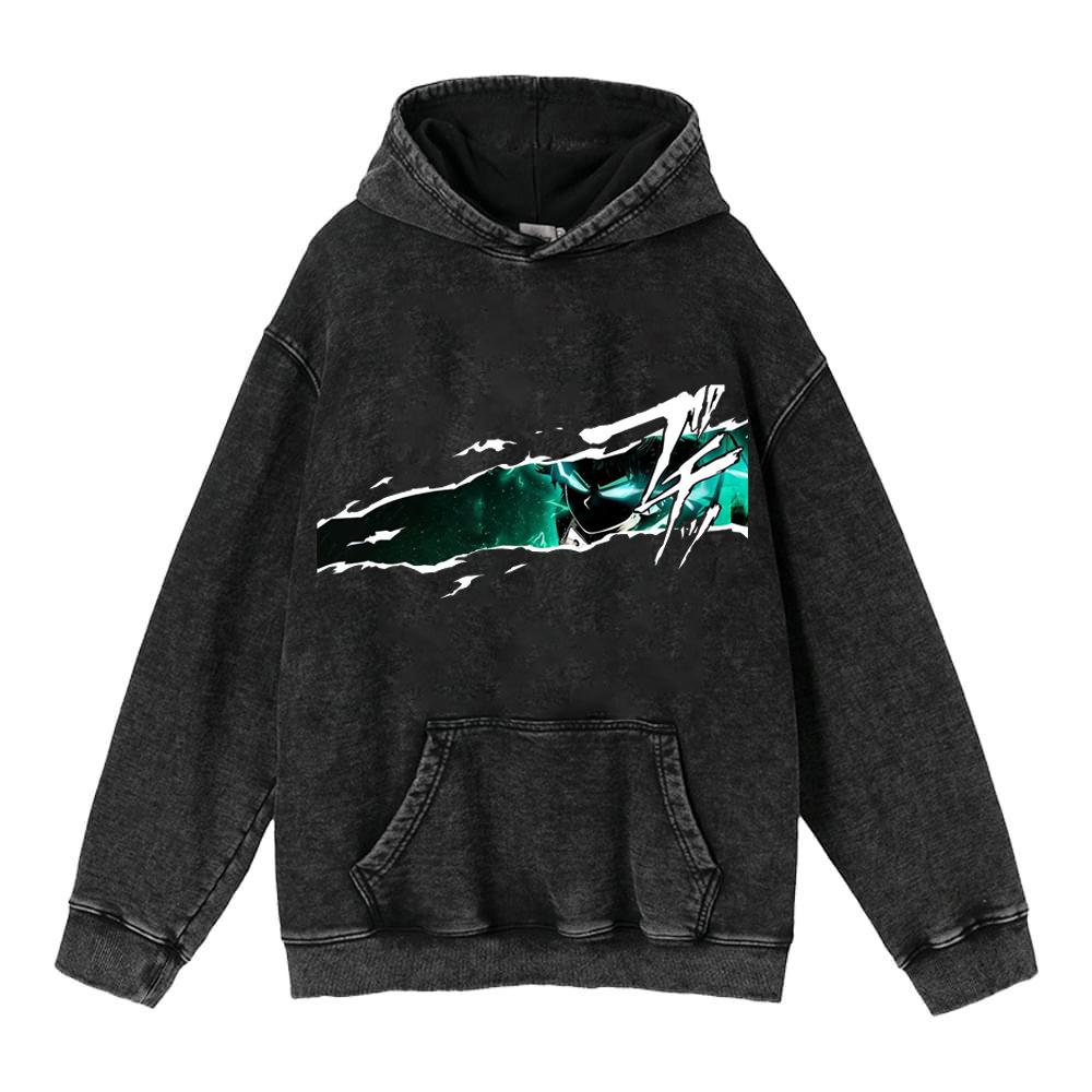 Осенне-зимнее выстиранное ретро худи Riman ретро свитер