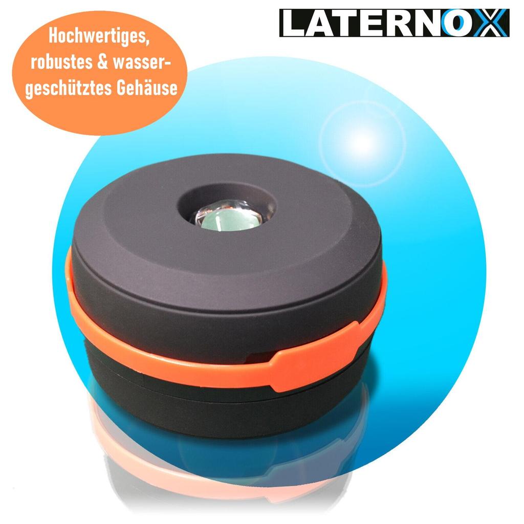 LATERNOX Светодиодный кемпинговый фонарь Батарейный настольный светильник Подвесной светильник Палаточный фонарь Погодоустойчивый