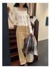 Chic Square Neck Lace-Up Slim Fit Short Top for Women - Autumn/Winter Fashion