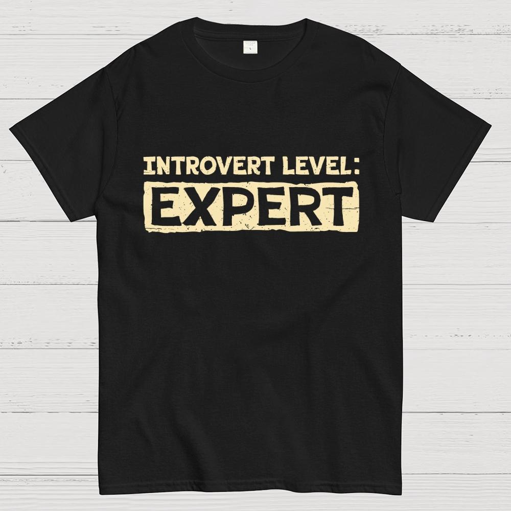 Introvert Level Expert Cotton Summer Casual Cool Loose T-Shirt