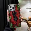 Крутой Чехол-Броневик с Черной Пантерой для iPhone 17 Air 16 16E 15 Pro Max 14 Plus 13 Mini 12 Задняя Крышка Защита от Падений Fund
