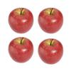 4pcs Set Artificial-Apple Fruit Fake Simulated For Kitchen Home Food Decoration