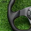 Спортивный руль D-образной формы 320 мм, черная кожа, универсальный, 13 дюймов, гоночный, игровой, JDM
