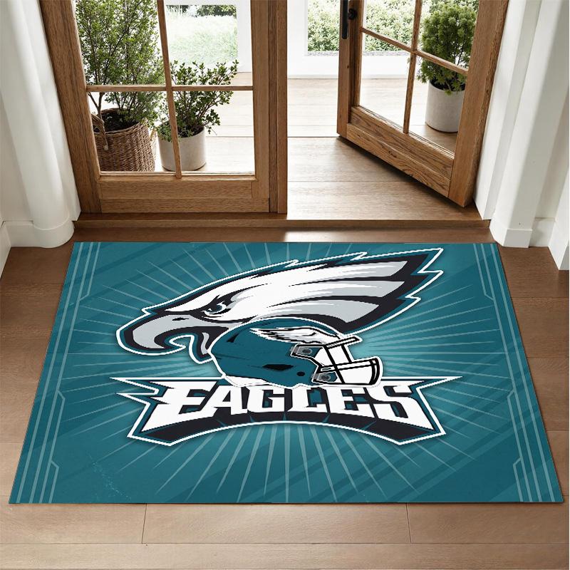 Ковер с дизайном Philadelphia Eagles из кристаллического велюра, мягкий декоративный коврик для спальни, прихожей
