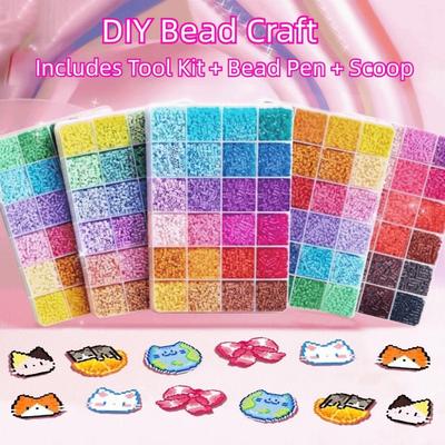 Высококачественный набор бусин для термомозаики 2,6 мм, бусины-пазлы 3D, бусины Perler Hama, поделки ручной работы