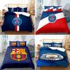 Логотип футбольной команды Двуспальный 3-предметный постельный комплект - удобный, грязеотталкивающий домашний текстиль