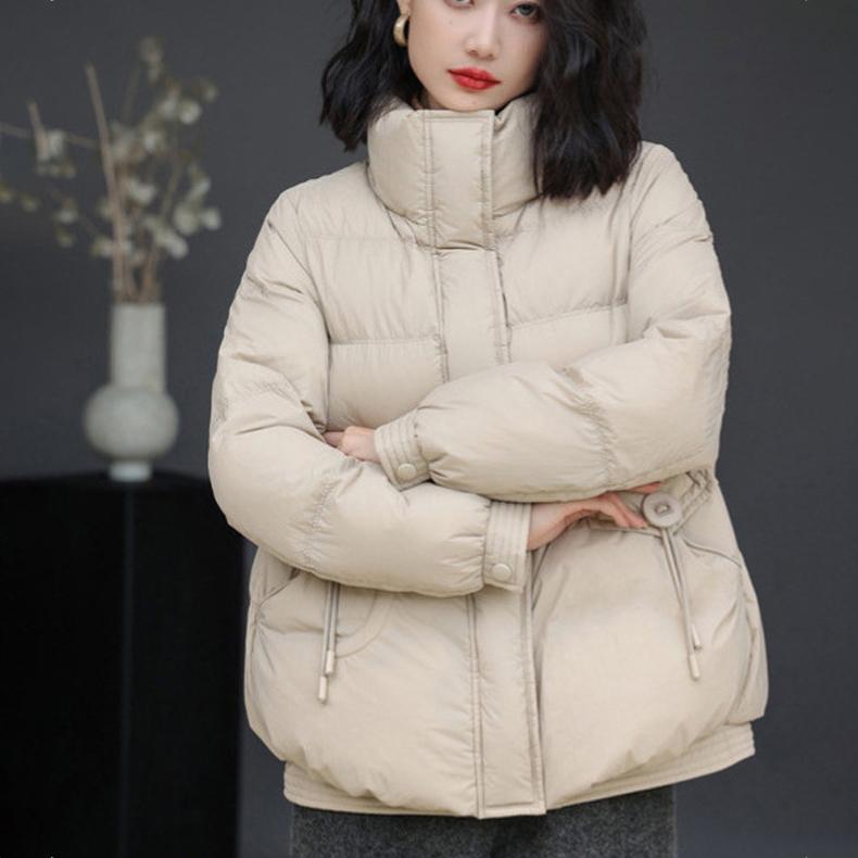 Women's Short Winter Jacket Women's Fashion High End White Duck Down Down Jacket