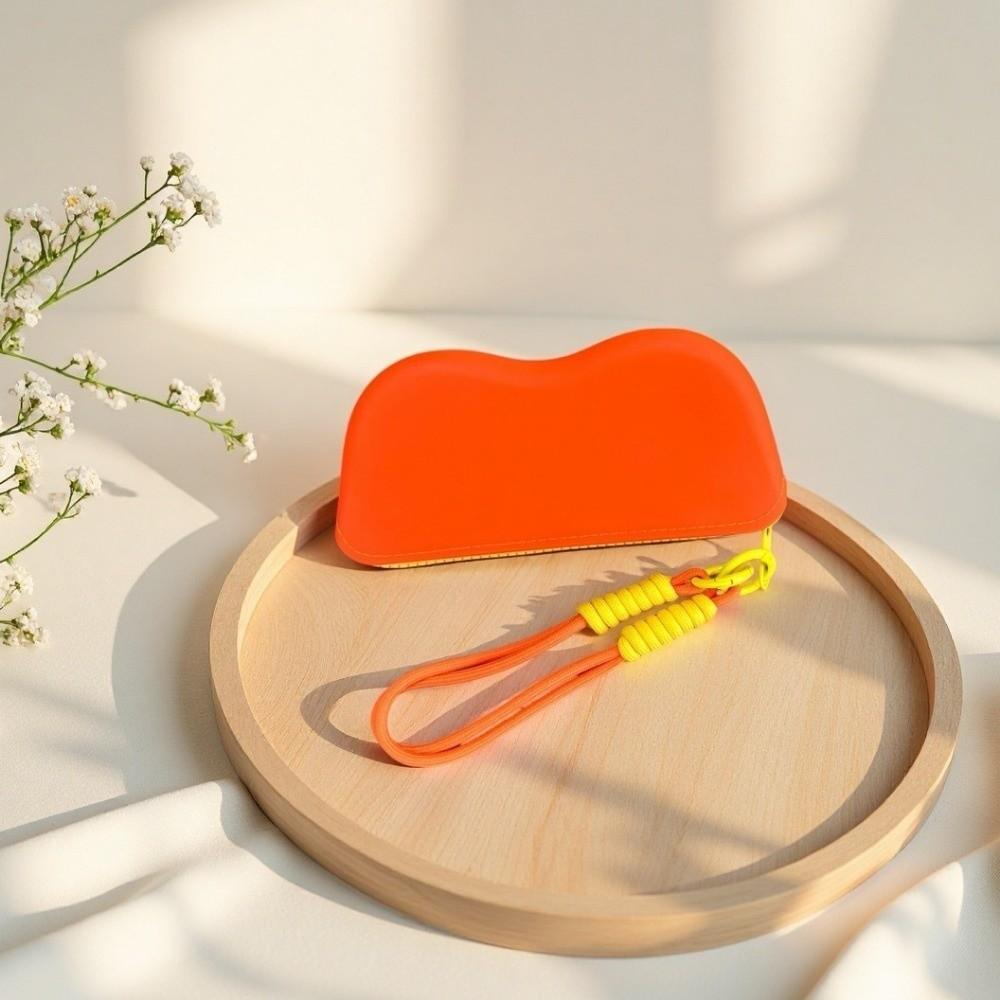 Candy Color Silicone Glasses Bag Soft Silicone Eyeglasses Case  Outdoor Activities