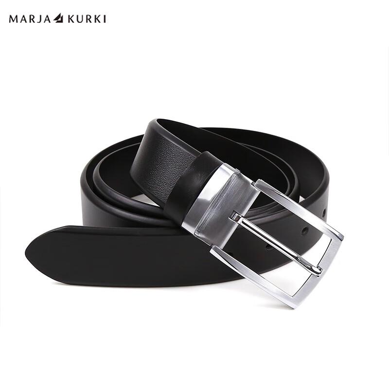 Мужской деловой ремень MARJA KURKI из итальянской кожи с пряжкой-булавкой