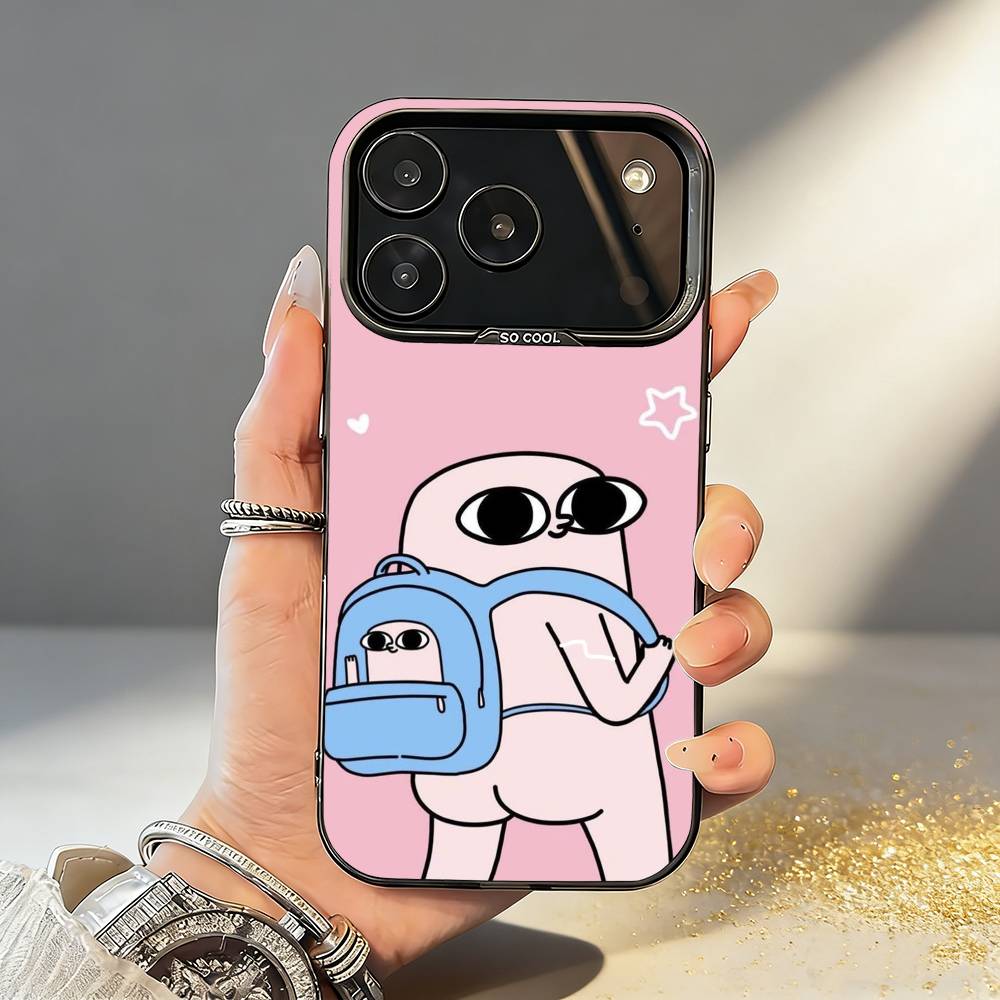 Funny K-Ketnipz Phone Case For iPhone17,16,15,14,13,12,11,Pro,MAX White Matte Shockproof Cover