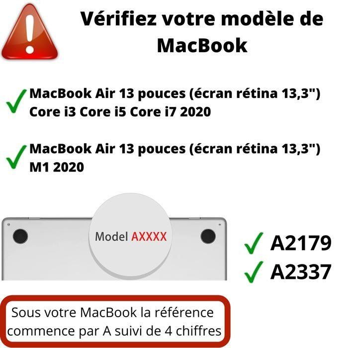 Защита клавиатуры для Macbook Air 13 (13.3) - Прозрачная силиконовая клавиатура AZERTY с раскладкой EU Phonillico