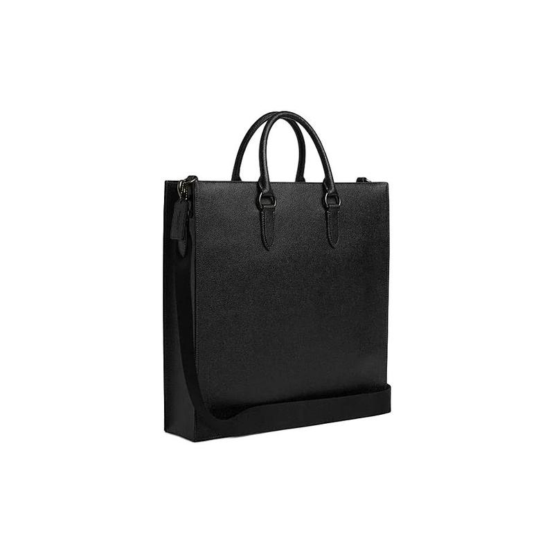 COACH Dylan 36 Classic Logo Cowhide Tote Bag Shopping Bag Shoulder Crossbody Handbag Large Men's Black