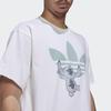 Adidas Originals X Disney Stitch Cartoon Print Short Sleeve T-Shirt Unisex Tops White HT3950
