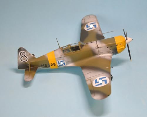 Drawnings 1/48 Morane-Saulnier MS.406C.1 Finnish Ace Pilot Plastic Model DWS48057 (Airplane)