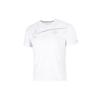 Large Logo Sport Training Breathable Quick-Dry Crew Neck Short Sleeve T-Shirt Men Tops White DM4812-100