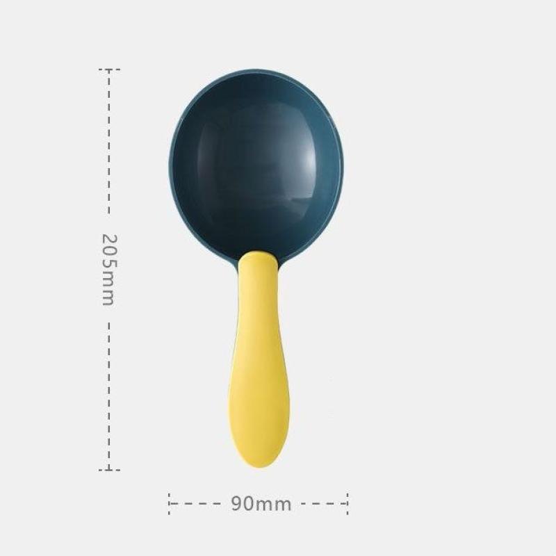 Лопатка для кормления питомцев Совок для кошачьего корма с зажимом для герметизации Многофункциональная пластиковая мерная ложка для корма для питомцев Специализированная мерная ложка для кормления питомцев