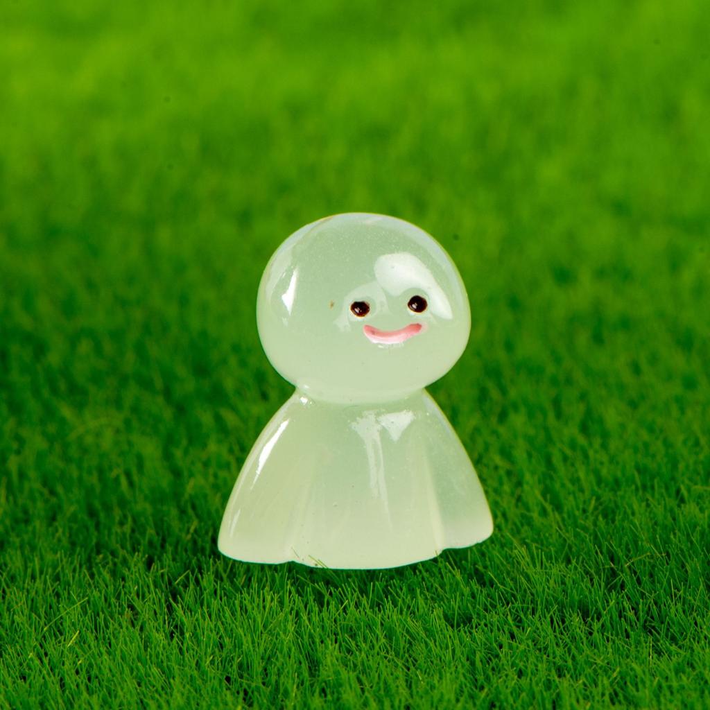 Micro Landscape Decoration Colorful Cartoon Rainy Day Doll Glow-in-the-dark Resin Decoration Office Desktop Car Accessories