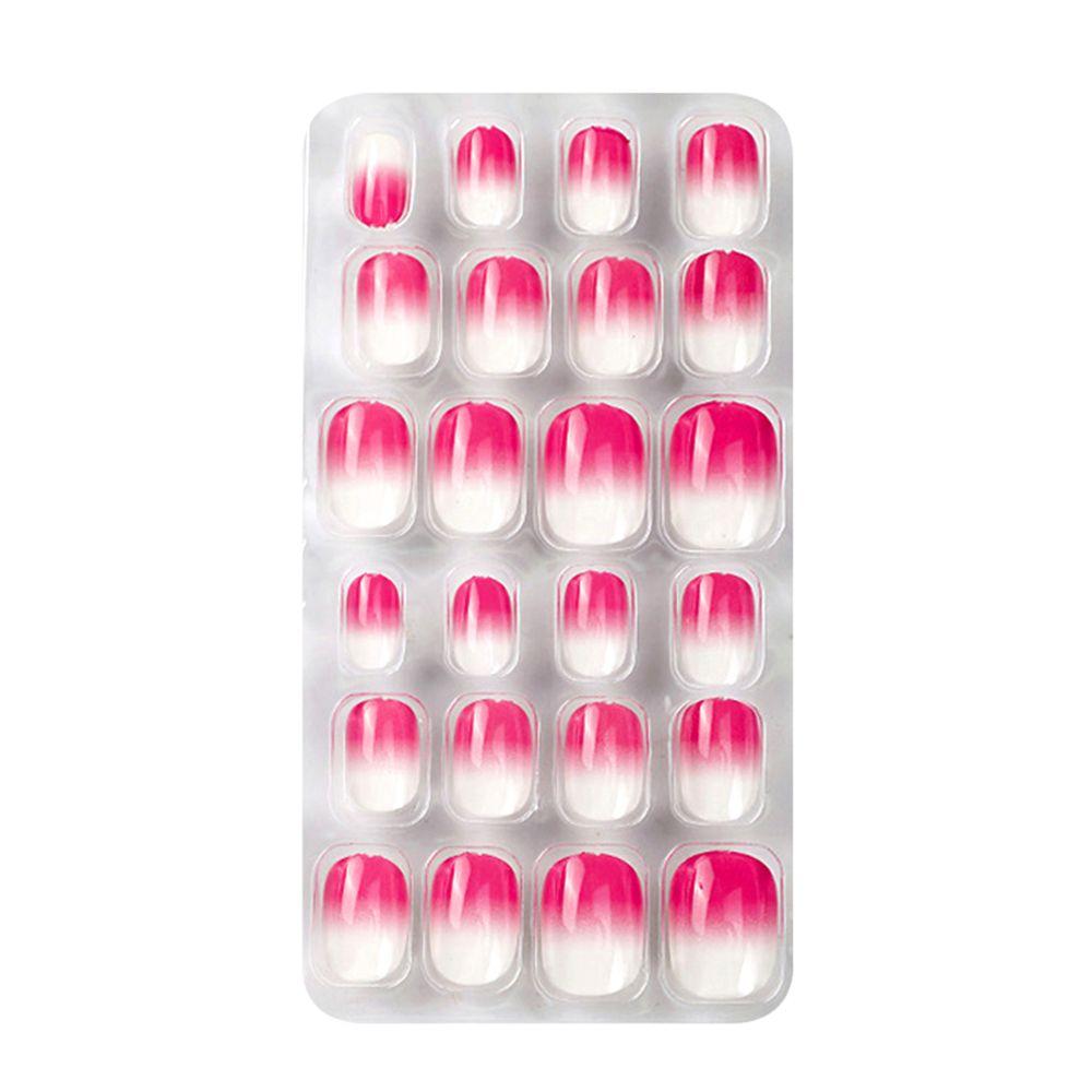 Детские рождественские накладные ногти для маникюра на Хэллоуин, детские накладные ногти с полным покрытием, самоклеящиеся