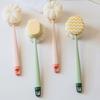 Щетка для ванны Эргономичный дизайн Длинная ручка Щетка для спины Двойная головка Мягкий пилинг Душевая щетка для тела
