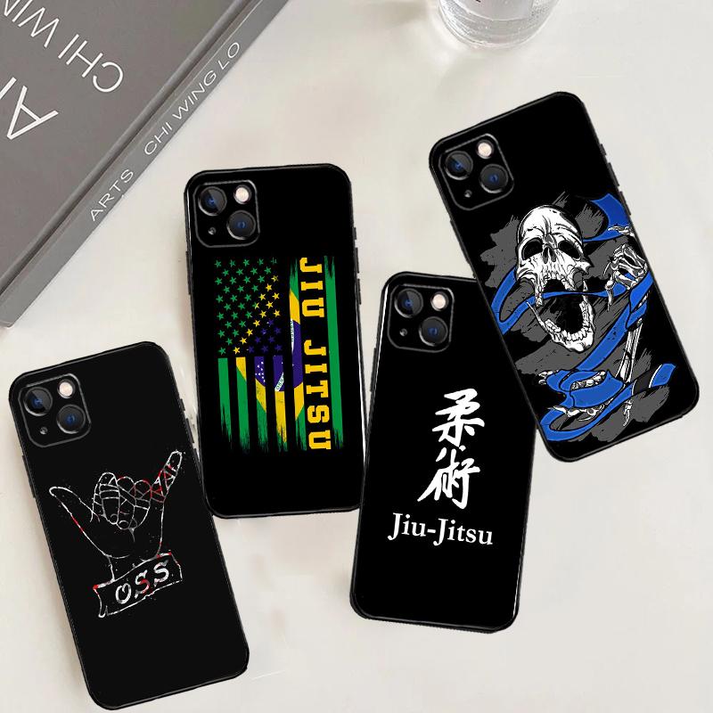 Чехол для iPhone 15 16 11 12 13 14 Pro Max 7 8 Plus XR X XS Max 12 13 Mini с рисунком BJJ Бразильское джиу-джитсу, задняя крышка