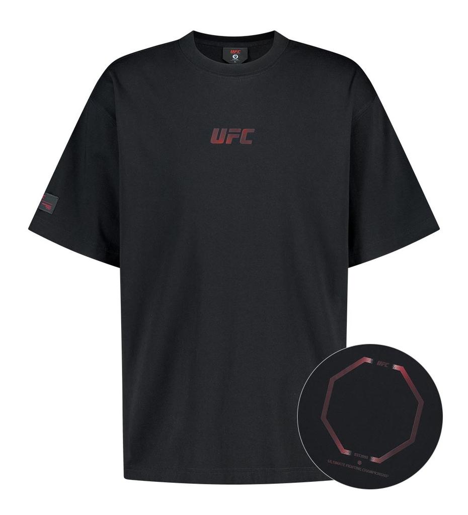 UFC SPORT Ufc Восьмиугольник Свободный крой Футболка с коротким рукавом Черный U4Ssv2303Bk