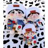 niannyyhouse 10cm Plush Toy with Stretch Cotton Doll Accessories Clothes, Hat, Hoodie, Shorts, Vest, Backpack, Shoes, (10cm)