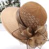 Весенние и летние женские шляпы Модные складные вязаные солнцезащитные пляжные шляпы Женские соломенные шляпы