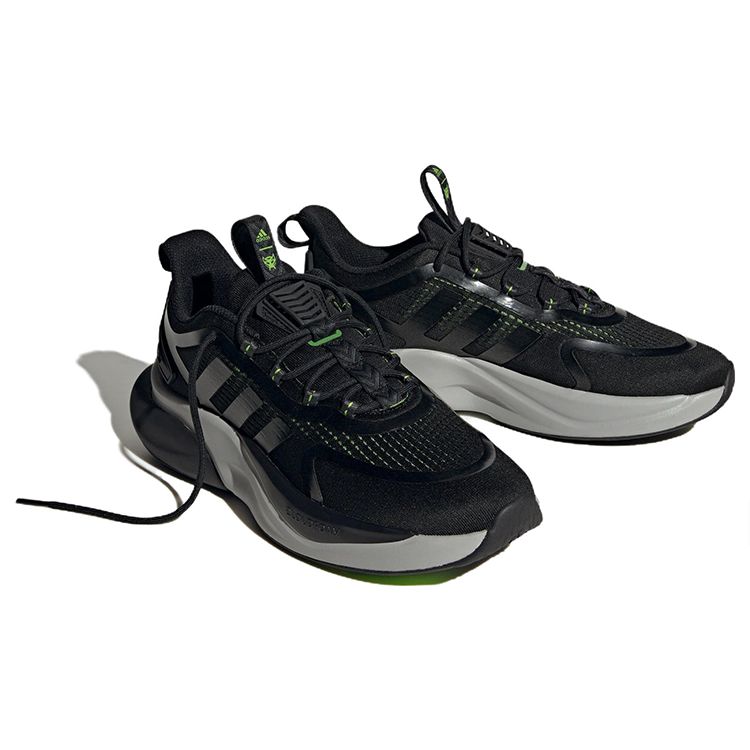 adidas Трансформеры X Alphabounce+ Удобная Ткань Нескользящие Низкие Повседневные Кроссовки для Бега Унисекс Кроссовки Черные IG3075