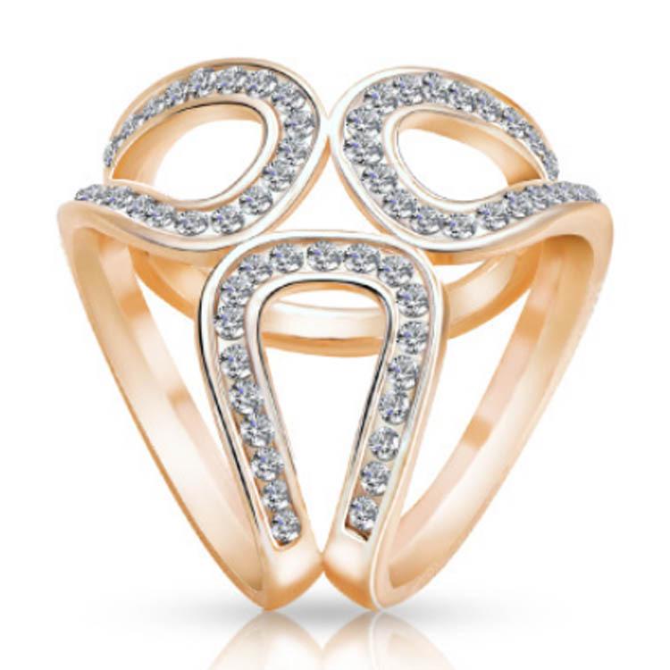 Корейская мультяшная жемчужина брошь: Булавка для шарфа с тремя кольцами «Камелия» и кристальными бриллиантами