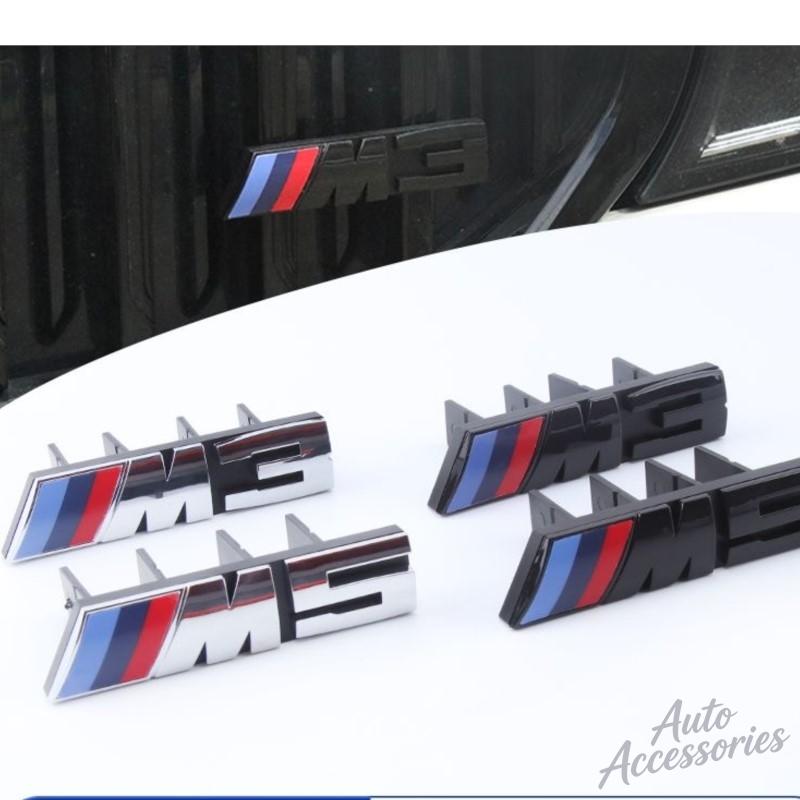 3D ABS M Sport Front Grille Emblem Badge Modification for BMW E46 F30 G20 X5 X3 M3 E36 E60 E90 Styling Accessory 9cm 7.3cm Decal RW6