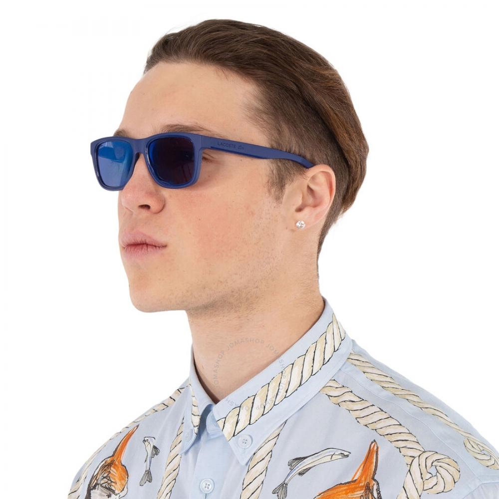 Lacoste Солнцезащитные очки унисекс Blue Square L3630s 424 50