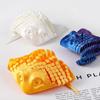 14 см 3D-печатный скат-манта Q-версия Гибкая игрушка Милое морское существо Креативный стиль Снятие стресса для взрослых Настольное украшение