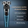 3 в 1 электробритва перезаряжаемая 4D электрическая бритва для мужчин бритва для бороды влажная и сухая двойного назначения водонепроницаемая быстрая зарядка