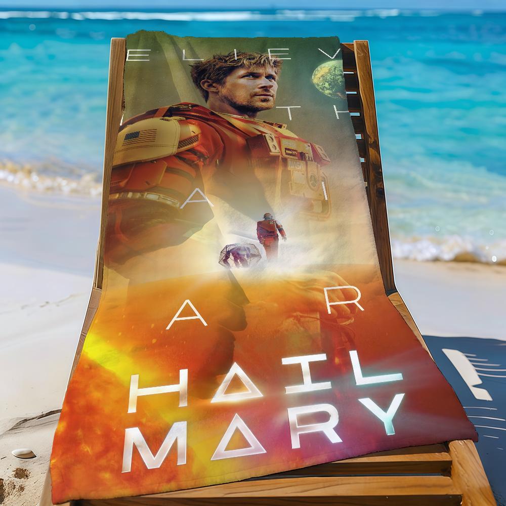 Пленка P-Project Hail M-mary Полотенце Быстросохнущие Пляжные полотенца Подходят для Бассейнов Кемпинга Йоги И Тренажерного зала