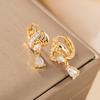 Elegant Retro Water Drop Earrings: European, American, Japanese, and Korean Styles