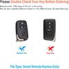 Tukellen for Lexus Key Fob Cover Leather with Keychain Compatible with 2005-2018 Lexus ES350 GS300 GS350 GS430 GS450h ISC IS250 IS350 LS460 LS600h