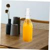 PHENOFICE 2-Piece Glass Bottles with Lids, Clear and Colorless, for Oil, Dressing, Juice, Vinegar, Sauces, and Soy Sauce Dispensers, Reusable Kitchen