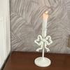 Single Head French Bow Candlestick Wrought Iron Wedding Candle Stand  Window Display