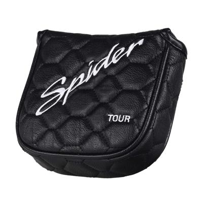 Mytag Чехол для головки гольф-паттера-молотка для TaylorMade Spider Tour, Чехол для головки паттера с пяткой на шафте, с магнитом, Чехол для головки клюшки (Сильный магнит) (черный)