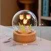 Small Girlfriend Handmade Room Decor Tulip Night Light Floral Lamp DIY Material