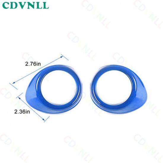 Front A Pillar Horn Frame Cover Trim 2PCS For Ford Mustang 2015- Bright Blue