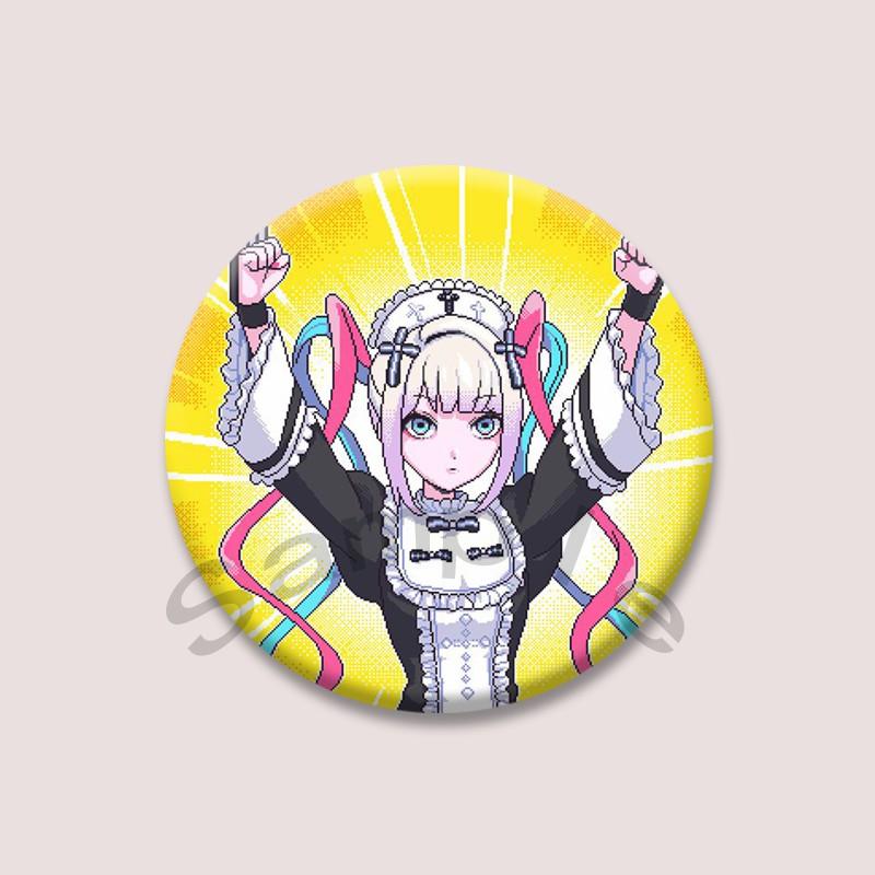 Нуждающийся Стример Перегрузка Мягкие Значки Милый KAngel Ame-chan Мультяшный Значок Рюкзак Одежда Брошь Аксессуар Украшение Подарки для Фанатов